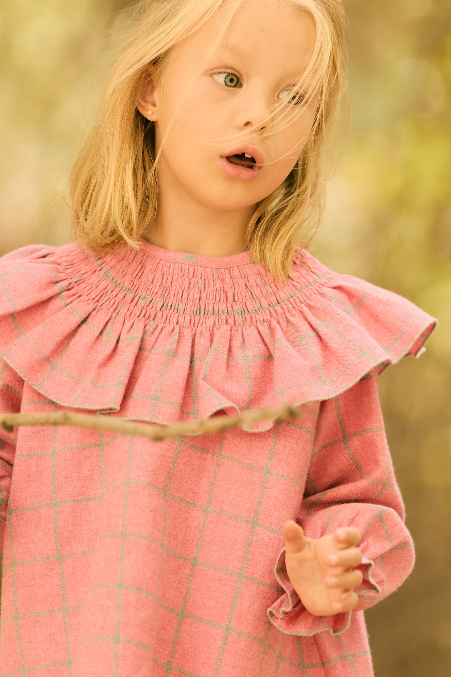 VESTIDO CUADRO ROSA