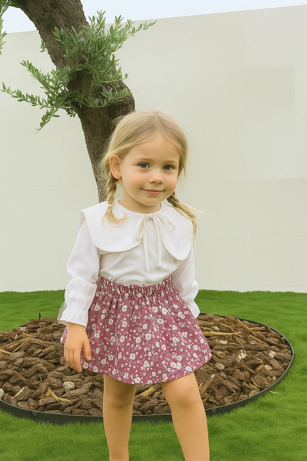 FALDA FLOR BORGOÑA