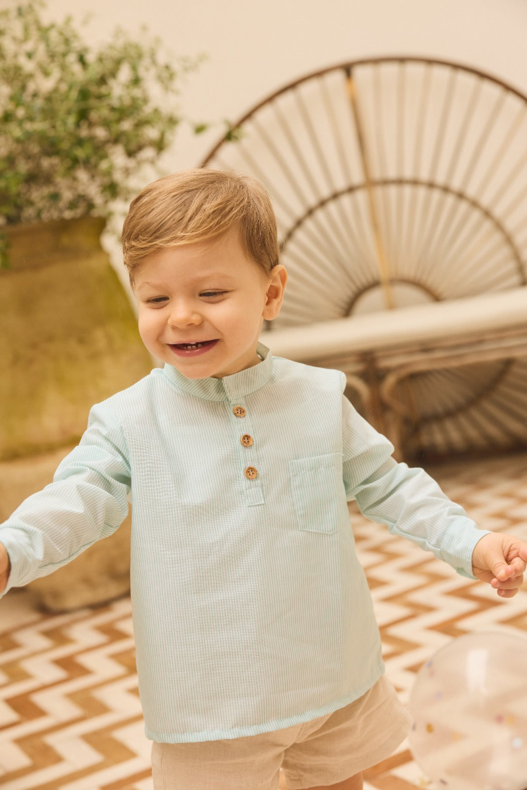 CAMISA RAYA VERDE