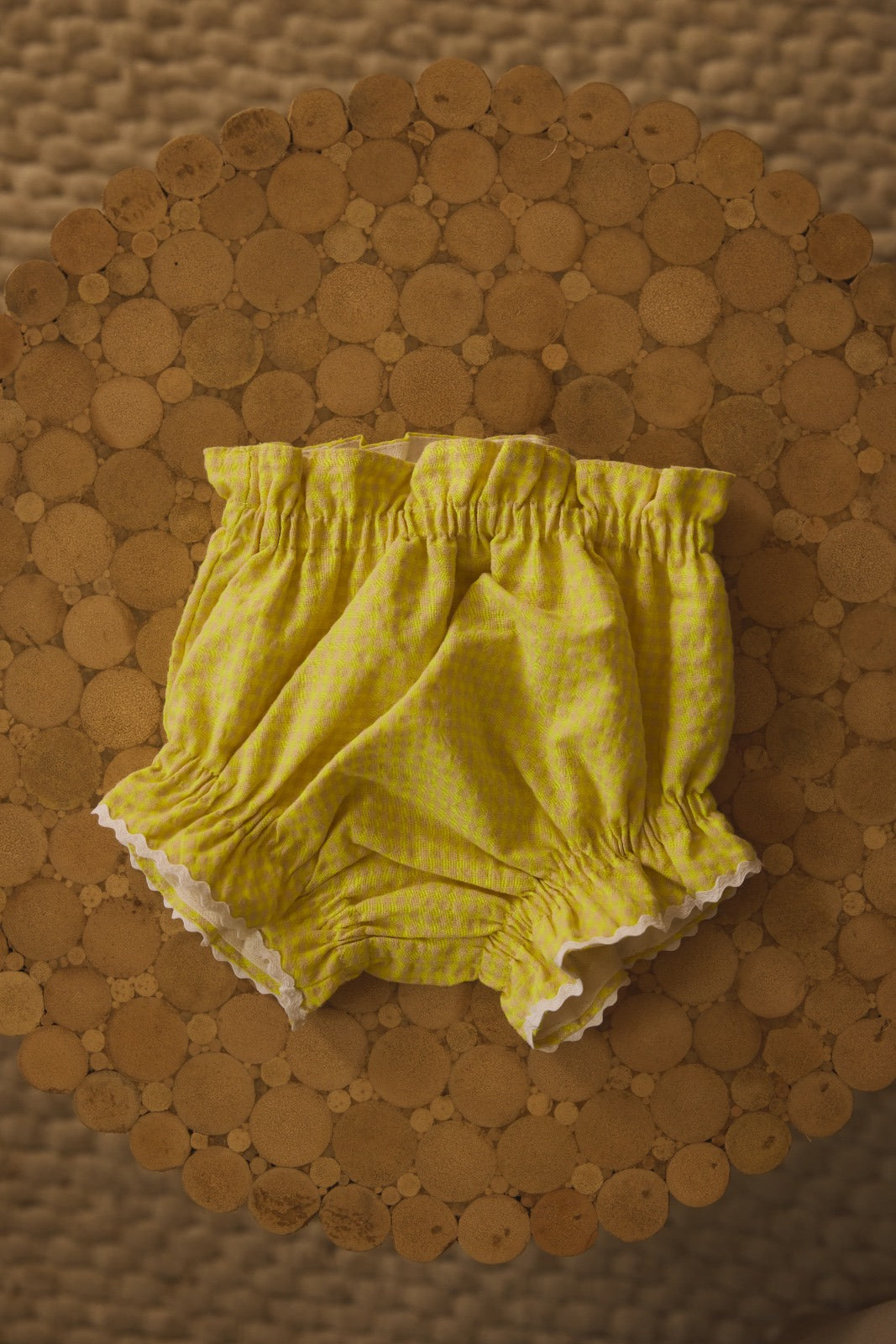 CUBREPAÑAL VICHY AMARILLO