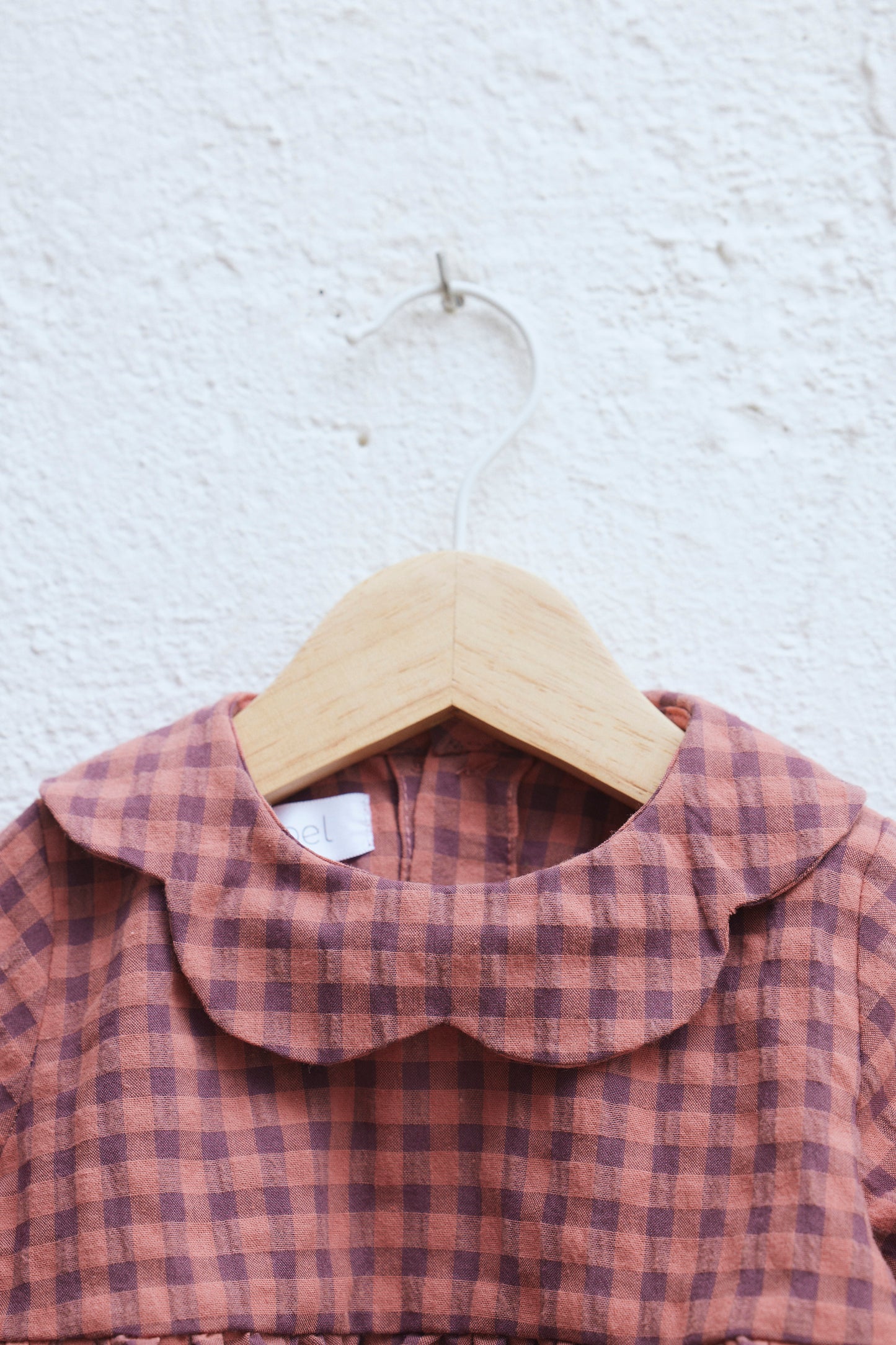BLUSA VICHY CIRUELA
