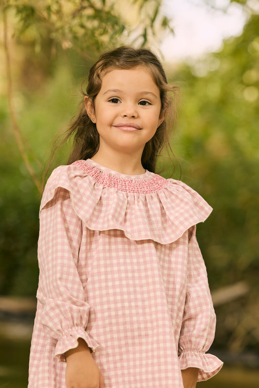 VESTIDO VICHY ROSA
