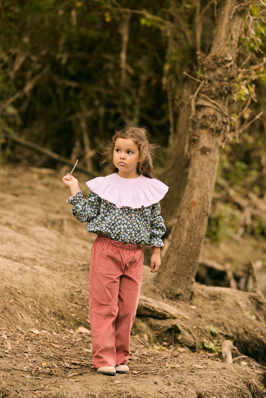 BLUSA FLOR AZUL