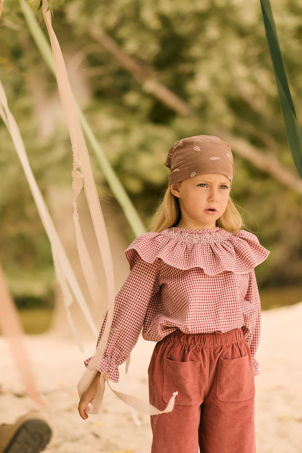 BLUSA VICHY CEREZA