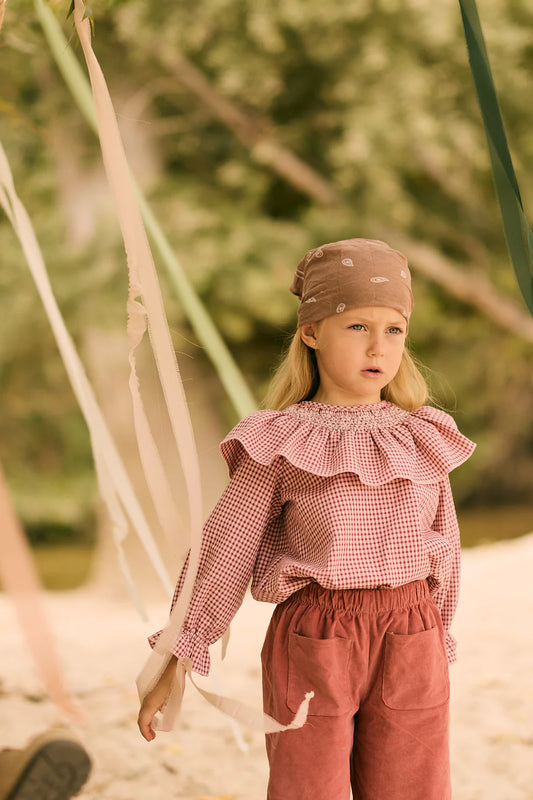 BLUSA VICHY CEREZA