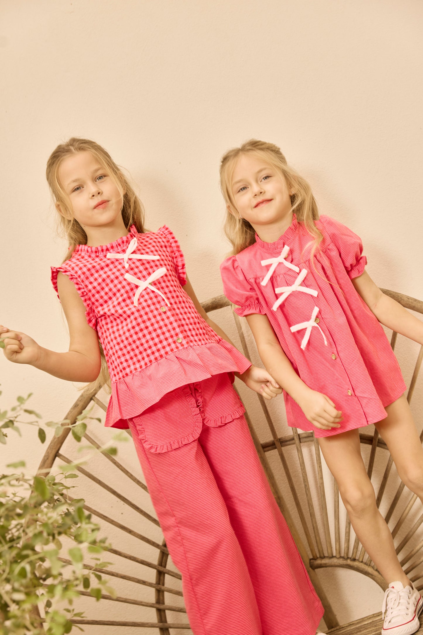CONJUNTO BLUSA PANTALÓN VICHY