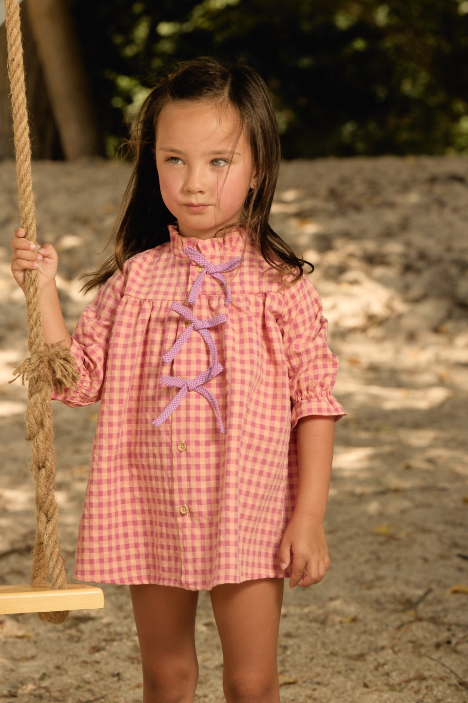 VESTIDO VICHY LAZOS