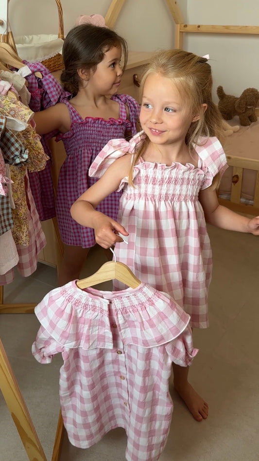 VESTIDO VICHY ROSA