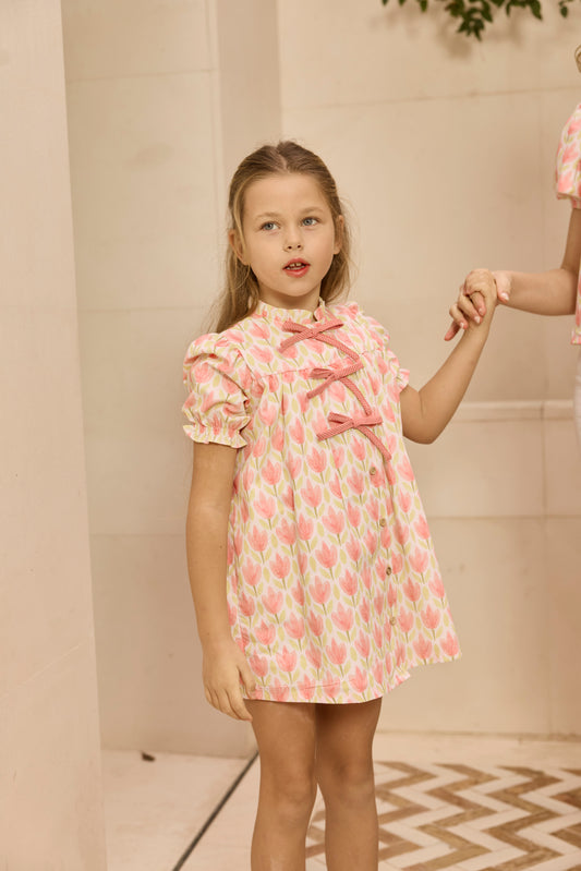 VESTIDO FLORES LAZOS