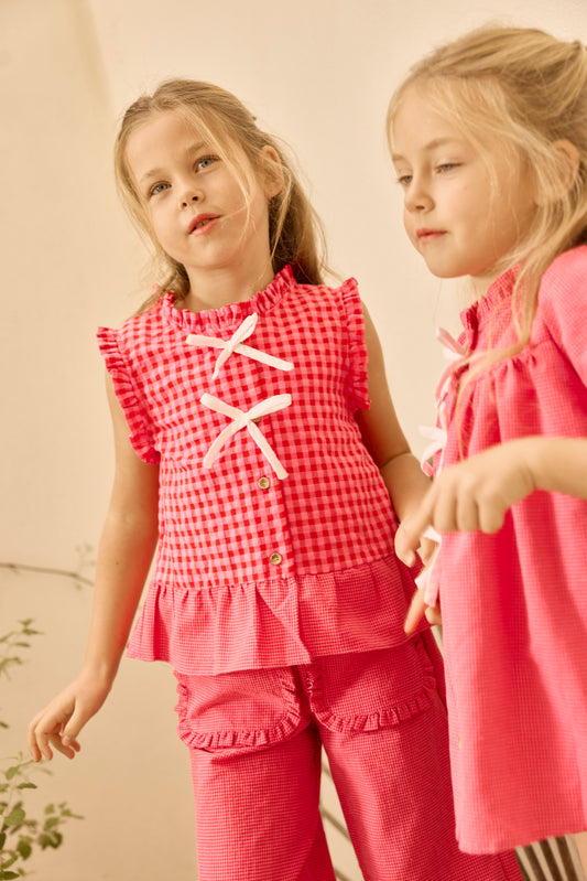 CONJUNTO BLUSA PANTALÓN VICHY