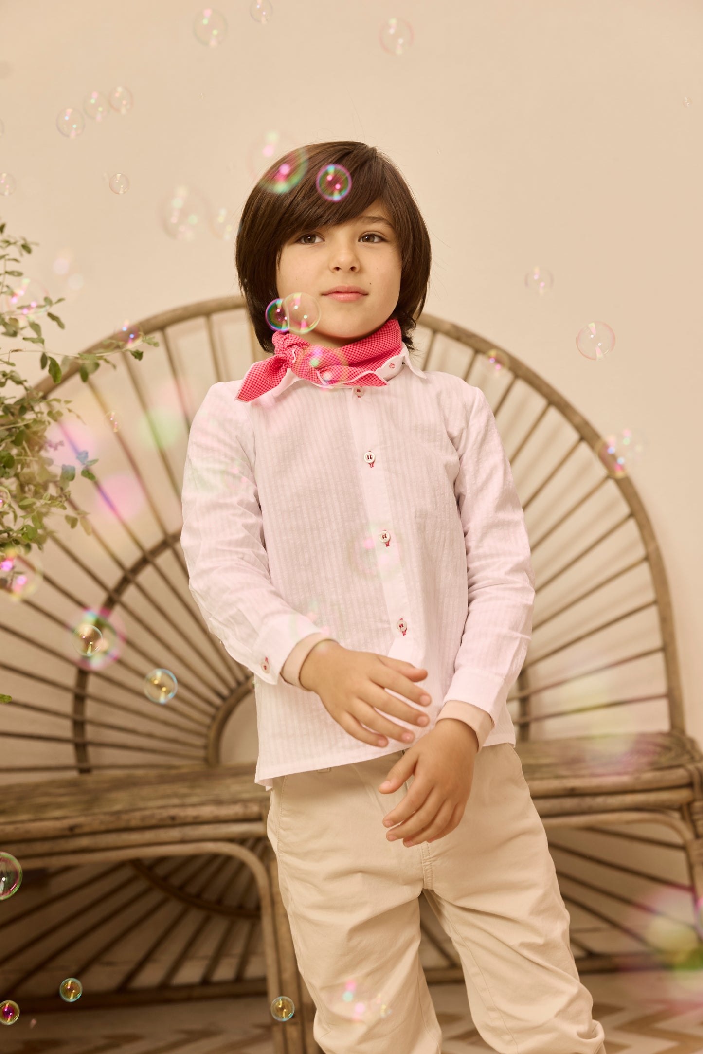 CAMISA  BLANCA COMBINADA