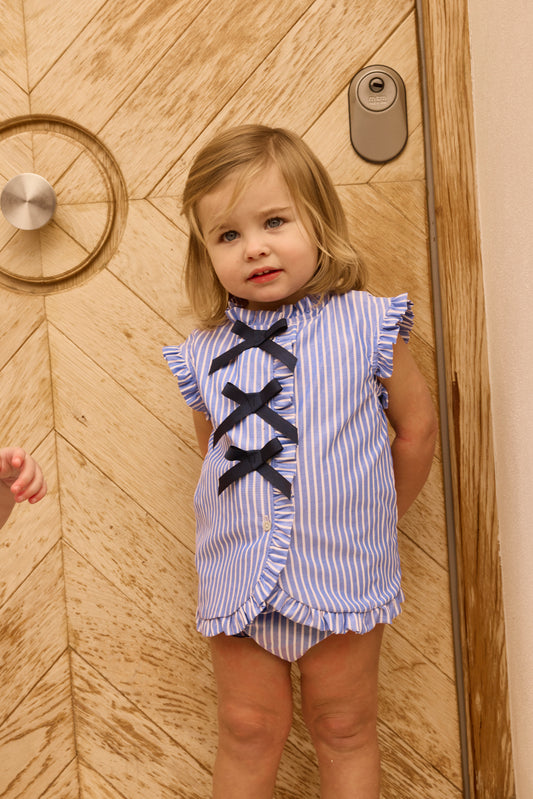 VESTIDO RAYAS AZULES