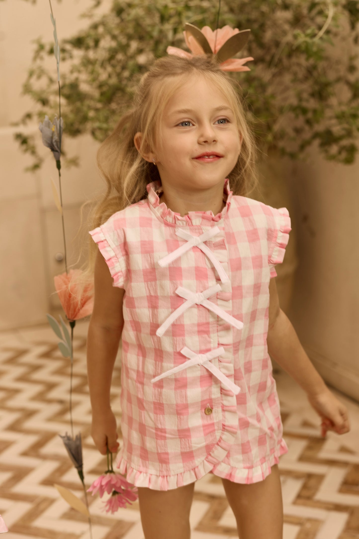 VESTIDO  VICHY ROSA